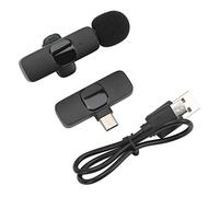 Qudinip Microphone Lavalier sans Fil, Compact, Intelligent, Coupe de Bruit, pour Diffusion en Direct, Utilisation sur Téléphone de Jeu (1)