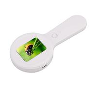 Qudinip Microscope Numérique avec Lumières LED, Loupe Portative Haute Résolution pour L'inspection de L'électronique et des Plantes avec Un Grossissement 200x (Blanche)