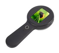 Qudinip Microscope Numérique avec Lumières LED, Loupe Portative Haute Résolution pour L'inspection de L'électronique et des Plantes avec Un Grossissement 200x (Noire)