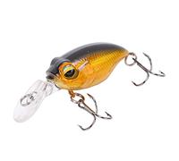 Qudinip Mini Appât de Pêche méné 6,2 Cm de Haut Simulation Conception de Natation Réaliste pour Les Pêcheurs d'eau Douce et d'eau Salée Matériau ABS 1 Pièce (6#Couleur)