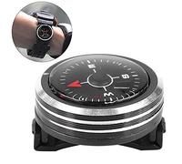 Qudinip Mini Boussole de Poignet Compacte pour Une Navigation Facile, Outil de Randonnée en Plein Air, Camping, Alliage D'aluminium 2,5 Cm