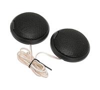 Qudinip Mini Dôme Tweeter Haut-Parleur Sonore Haute Fidélité pour Systèmes Audio de Voiture ABS Noir 20W 2 Unités