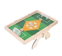 Qudinip Mini Jeu de Football de Table, Match Amusant à 2 Joueurs pour Les Enfants, Améliore la Logique et la Concentration, en Bois de Pin, Taille 15,9" X 10,6"