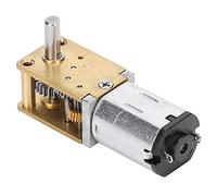 Qudinip Mini Moteur à Engrenages en Métal N20, Moteur à Courant Continu à Brosse en Cuivre Rouge à Faible Bruit avec 6 Options de Vitesse, pour Serrure électronique de Robot Jouet (DC12V27RPM)