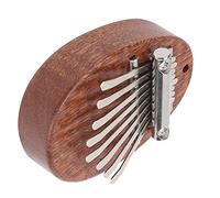 Qudinip Mini Piano à Pouce Mignon Portable Kalimba avec 8 Touches pour Enfants Cadeaux D'anniversaire Acajou 7 X 5 X 1,7 Cm