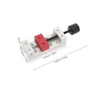 Qudinip Mini Pince Plate en Aluminium de 50 Mm, étau de Précision usiné CNC avec Surface Oxydée Polie, pour Outil de Fixation de Table de Perceuse à Colonne