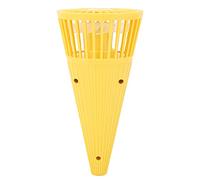 Qudinip Mini Ventilateur Portatif en Forme de Cône, Ventilateur Personnel pour les Activités de Plein Air, Conception Mignonne, Autonomie de 3 Heures, Taille Portable 6,10x3,07 Pouces (Jaune)