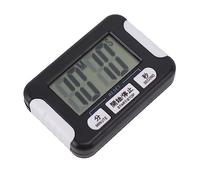 Qudinip Minuterie de Cuisine Numérique, Compte à Rebours Compact et Léger pour Les Exercices D'étude de Cuisine, Matériau ABS Portable (Noire)