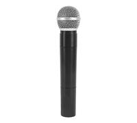 Qudinip Modèle D'accessoire de Microphone pour Enfants, Microphone simulé en Plastique Léger avec Interrupteur, Parfait pour Le karaoké et Le Cosplay, Couleur Noire, 1 unité