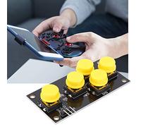 Qudinip Module de Boutons, Carte de Développement de Clavier Compact avec 5 Touches pour Projets de Bricolage, Signal Analogique 55x33mm, 2 Pièces