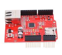 Qudinip Module de Carte D'extension Réseau W5500, Conception Empilable, Serveur Web Simple pour Carte de Développement, Carton Synthétique, 1 unité