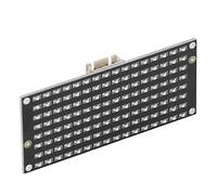 Qudinip Module de Contrôle Matriciel LED, Panneau 8x16 avec 128 Perles LED et Puce AIP1640 pour Communication I2C, Ordinateurs Monocarte DC3,3-5V