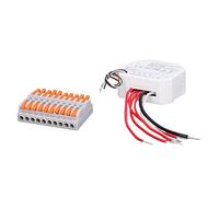 Qudinip Module D'éclairage de Commutateur WiFi à 4 Gangs, Télécommande Intelligente pour Maison Intelligente, Conception Dissimulée pour la Domotique 90-250V