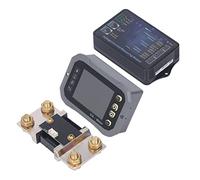 Qudinip Moniteur de Batterie, Indicateur 2 Voies en Cuivre à Haute conductivité pour les Amateurs de Bricolage avec Coque ABS et Accessoires Complets