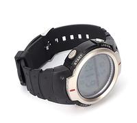Qudinip Montre Numérique Multifonctionnelle, étanche, Conception de Sports de Plein Air pour Hommes, Antichoc, Fonction LED, Taille 250mm (Grise)