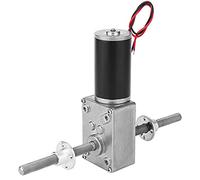 Qudinip Moteur à Engrenage à Vis sans Fin M8, Moteur Réducteur Silencieux avec Bride pour Usage Domestique, Engrenages en Acier Durables et Engrenage à Vis sans Fin en Cuivre (Rapport de réduction 50)