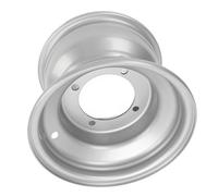 Qudinip Moyeu de Roue de VTT à 4 Goujons de 8 Pouces, Moyeu de Roue en Alliage D'aluminium à 4 Trous de Cosse pour Quad, Go Kart, Chariot de, avec Texture (Arrière 170 mm / 6,7 pouces de largeur)