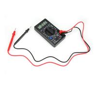 Qudinip Multimètre Numérique, écran LCD à Grand écran 1999 Compte avec des Fils de Test en Caoutchouc Souple et une Protection contre les Surcharges, pour les Tests de Transistor de (DT-830B noir)