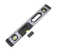 Qudinip Niveau Numérique Professionnel en Alliage D'aluminium, Outil de Niveau électronique pour le Travail du Bois et la Construction 48x7x2.1cm (Noire)