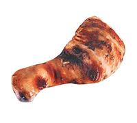 Qudinip Oreiller de Simulation de Nourriture, Jouet en Peluche de Barbecue en Peluche Douce pour la Décoration de la Maison et Cadeaux Réconfortants (Oreiller de Cuisse de Poulet grillé)