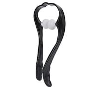 Qudinip Outil de Massage du Cou à Main pour Soulager les Tissus Profonds, Masseur Ergonomique du Cou et des épaules pour les Employés de Bureau, Matériau ABS et TPR, 1 unité (Noire)
