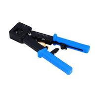 Qudinip Outil de Sertissage RJ45 pour le Sertissage Ethernet, Conception en Acier Robuste et Durable pour Couper et Dénuder les Câbles Ethernet (Bleue)