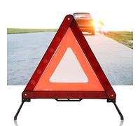Qudinip Panneau D'avertissement D'urgence Triangulaire pour Voiture, Panneau Triangulaire Pliable et Réfléchissant pour la sécurité en Cas de Panne, Matériau ABS, visibilité Lumineuse, 1 unité