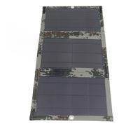 Qudinip Panneau D'énergie Solaire Pliable, Léger, étanche, Chargeur 21W, pour Camping et Randonnée, Silicium Monocristallin, 28x20x3cm