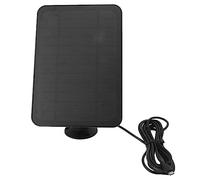 Qudinip Panneau Solaire étanche 4W pour Ring Blink, Chargeur IP65 avec Support Réglable pour Caméras de sécurité Extérieures (Noire)