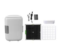Qudinip Panneau Solaire Monocristallin 50W, Chargeur Solaire Réfrigérateur à énergie Solaire avec Câble de Connecteur de Boîte de Batterie pour Le Camping Activités Extérieures