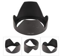 Qudinip Pare-Soleil D'Objectif à Monture ABS EW 78D, Léger et Résistant à l'usure pour Objectif EF S 18 200 Mm F 3.5 5.6 is, avec Installation Facile pour la Protection de la Lumière