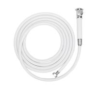 Qudinip Paye de Douche Encastrée, Pomme de Douche à Pompe Manuelle Portable, 316 Boat en Acier Inoxydable et Pulvérisateur de Douche RV (Tuyau d'eau de 4m / 13,1 Pieds)