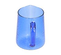 Qudinip Pichet à Mousse de Lait de 500ml, Pichet en Verre Borosilicate de qualité Supérieure pour les Amateurs de café, Décoration de la Maison (Bleue)