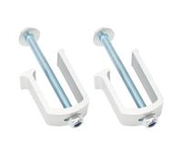 Qudinip Pince de Boîte à Outils de Camion Robuste, Pinces D'arrimage en Aluminium Durables pour une Installation Sécurisée de la Boîte à Outils, Antirouille, 2 Jeux (Argent)