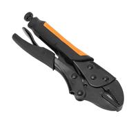 Qudinip Pince de Verrouillage, Vis Réglable, Mâchoire Incurvée, Dents Durcies, Poignée Antidérapante, avec Poignée Ergonomique pour Serrer les Objets Plats Torsadés (Batterie Li-Ion 7 pouces 1500mAh)