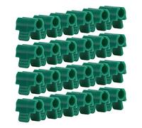 Qudinip Pinces de Serrage pour Serre, 24 Pièces, Clips pour Maintenir Solidement le Film dans les Serres, Conception à Tête Unique en Plastique Durable (Épaissi 14mm)