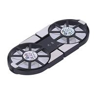 Qudinip Plaque de Refroidissement pour Ordinateur Portable, Radiateur Compact et Pliable à Double Ventilateur, pour la Maison et Le Bureau, Matériau ABS (Noire)