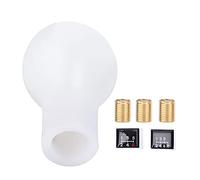 Qudinip Pommeau de Levier de Vitesse de Remplacement pour C1 C3 C4, Poignée en Plastique Durable à 5 Vitesses pour Changement de Vitesse Manuel (B (blanc))