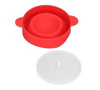 Qudinip Popper à Pop-corn pour -ondes avec Couvercle et Poignée, Silicone sans BPA, Conception Pliable pour un Usage Domestique, 10,2 X 5,5 Pouces (Rouge)