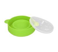 Qudinip Popper à Pop-corn pour -ondes avec Couvercle et Poignée, Silicone sans BPA, Conception Pliable pour un Usage Domestique, 10,2 X 5,5 Pouces (Verte)