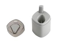 Qudinip Porte-Cure-dents, Distributeur Automatique de Cure-dents en Plastique pour Cuisine, Salle à Manger, Restaurant, Grande capacité pour Cotons-tiges (Grise)