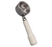 Qudinip Porte-filtre 58 Mm, sans Fond en Acier Inoxydable avec 2 Oreilles, Poignée Confortable pour Baby Deluxe New Baby 06 Tebe (Blanche)