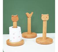 Qudinip Porte-serviettes en Bois, Design Animal Mignon, Support de Serviette Portable pour Cuisine, Salle de Bain, Chambre à Coucher, 13x21cm (Oiseau)