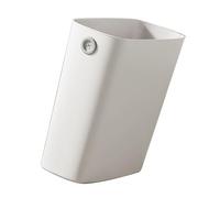 Qudinip Poubelle à Dessus Ouvert, Poubelle Compacte et Polyvalente pour Chambre à Coucher, Salle de Bain, Cuisine 11,0x10,6x5,1 Pouces (Blanche)