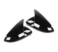 Qudinip Protecteur de Capuchon de Couvercle de Rétroviseur, Matériau ABS Durable, Conception de Style Klaxon pour MK7/MK7.5 GTD/R 2013-2020, Lot de 2 (Noire)