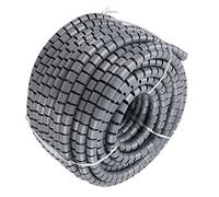 Qudinip Protecteur de Fil Flexible en Spirale pour Câbles D'ordinateur, d'alimentation et de Climatisation, Matériau PE Durable, 1 Pièce (Diamètre 32mm 30m)