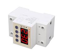 Qudinip Protecteur de Surtension et de sous-Tension, Dispositif de Protection Réglable de Grande Taille à Réinitialisation Automatique pour la Maison et Le Bureau, AC220V (Il a poignardé)