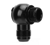 Qudinip Raccord Adaptateur Banjo an 10 à 1/2 Pouces BSP, Fonction Pivotante en Alliage D'aluminium Noir à Haute capacité de, avec Conception Antirouille pour Le Contrôle du Débit de