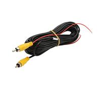 Qudinip Rallonge de Câble Composite de Câble Vidéo de 10 M pour Caméra de Recul CCTV et Lecteur DVD, Conception étanche pour une Utilisation en Extérieur, Connexion Mâle à Mâle Jaune