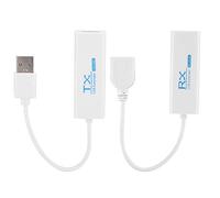 Qudinip Rallonge de Câble Réseau USB 2.0 avec Distance de Transmission de 200 M pour Périphériques USB à Faible Consommation avec Connecteurs Femelles de Type B et Mâles de Type A